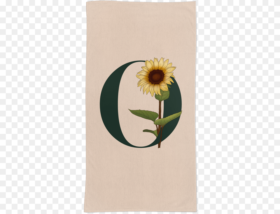 Toalha Monograma Floral O De Evelinena Letras Do Alfabeto Monograma, Flower, Plant, Sunflower Png Image