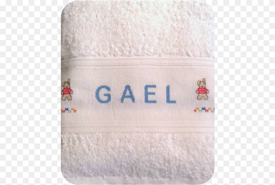 Toalla Plegada1 Gael En Punto De Cruz, Bath Towel, Towel Png Image