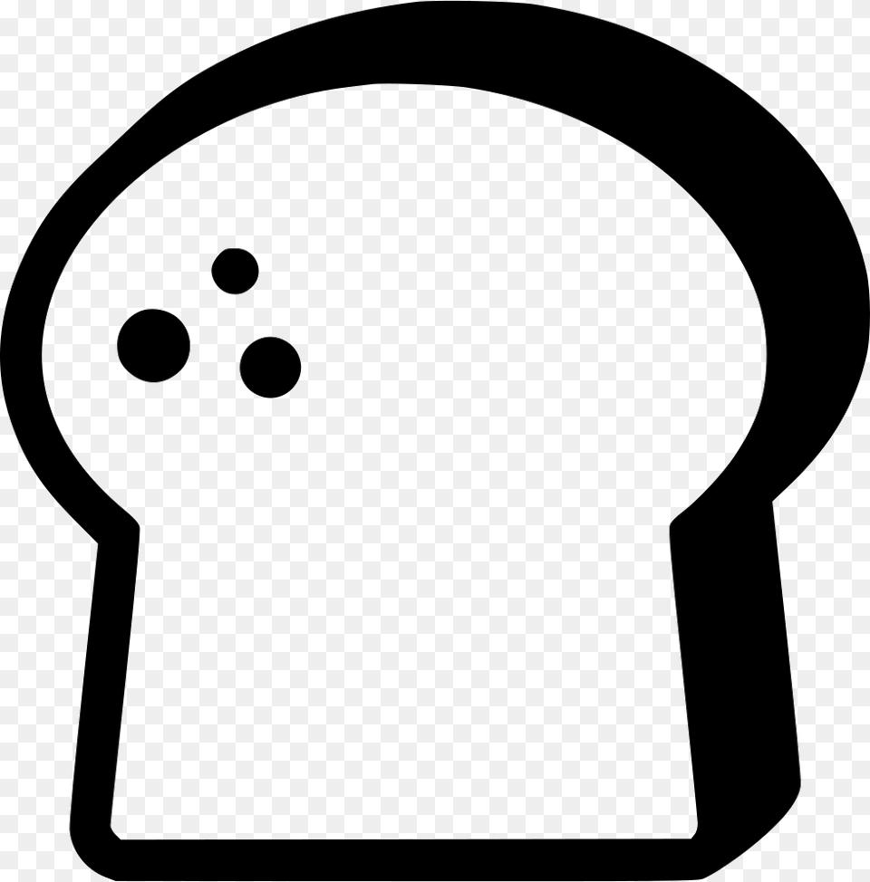 Toast Bread Sandwich Icon Stencil Free Png Download