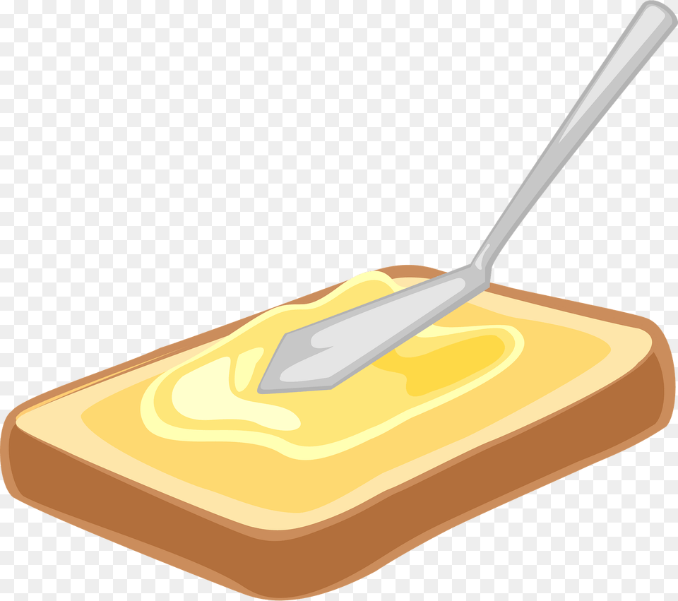 Toast With Butter Clipart, Cutlery, Spoon, Food, Appliance Png