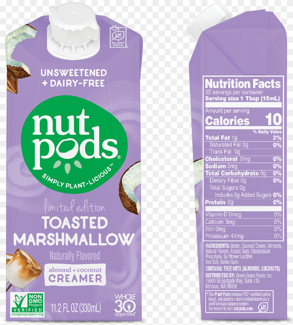 Toasted Marshmallow Nutpods Creamer Pumpkin Spice, Advertisement, Bottle, Poster Free Png