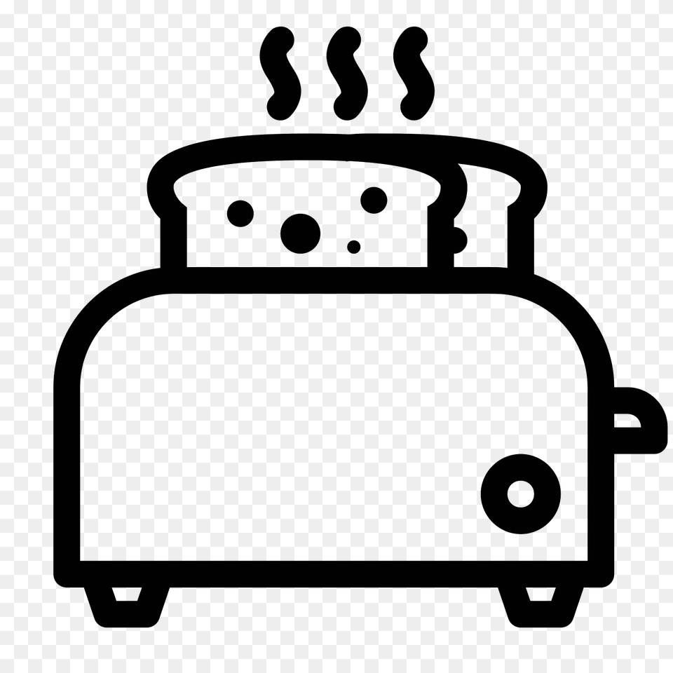 Toaster, Gray Png Image