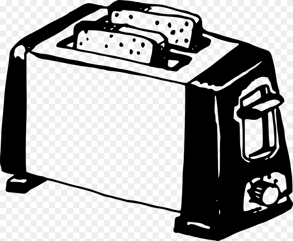 Toaster, Gray Free Transparent Png