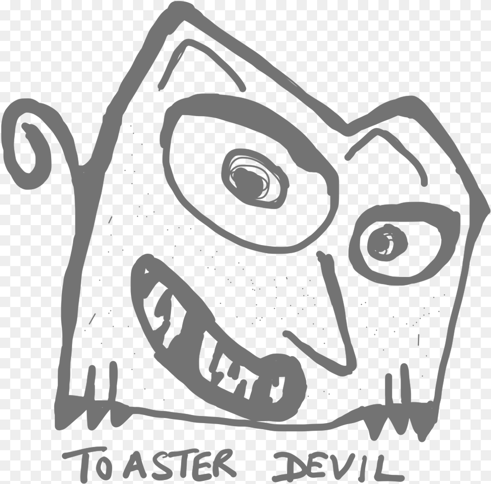 Toaster Devil, Sticker, Advertisement, Art, Drawing Free Transparent Png