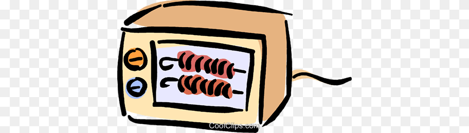 Toaster Oven Royalty Vector Clip Art Illustration, Electrical Device, Appliance, Device Free Png