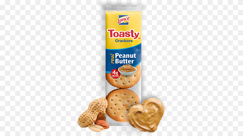 Toasty Lance Toast Chee Crackers Real Peanut Butter, Bread, Cracker, Food, Ketchup Free Png Download