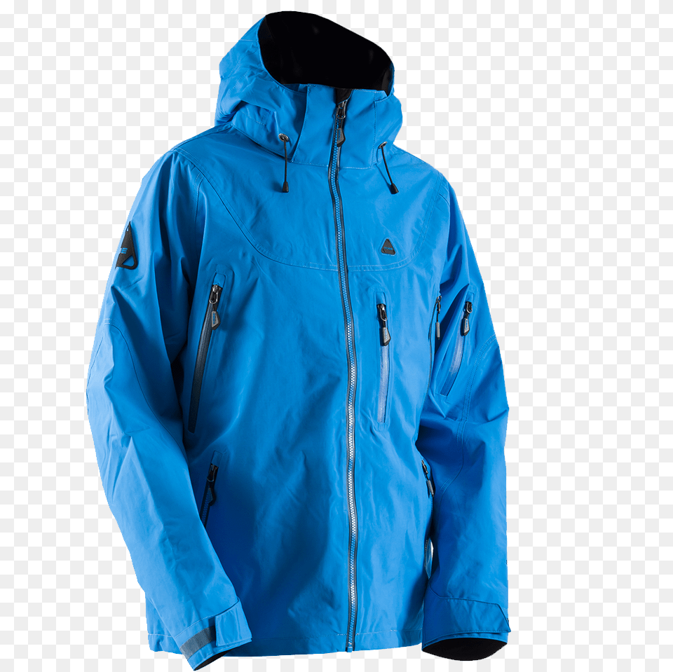 Tobe Novo Jacket Blue Aster, Clothing, Coat, Hood Png