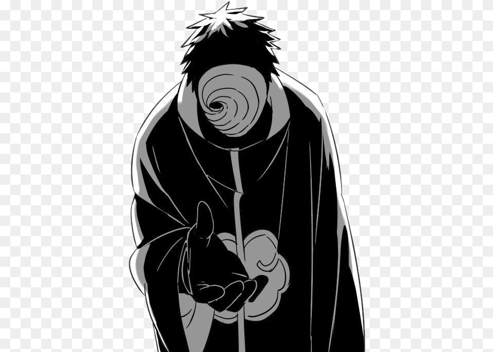 Tobi Obito Naruto Akatsuki Black And White Tobi, Book, Comics, Publication, Adult Png