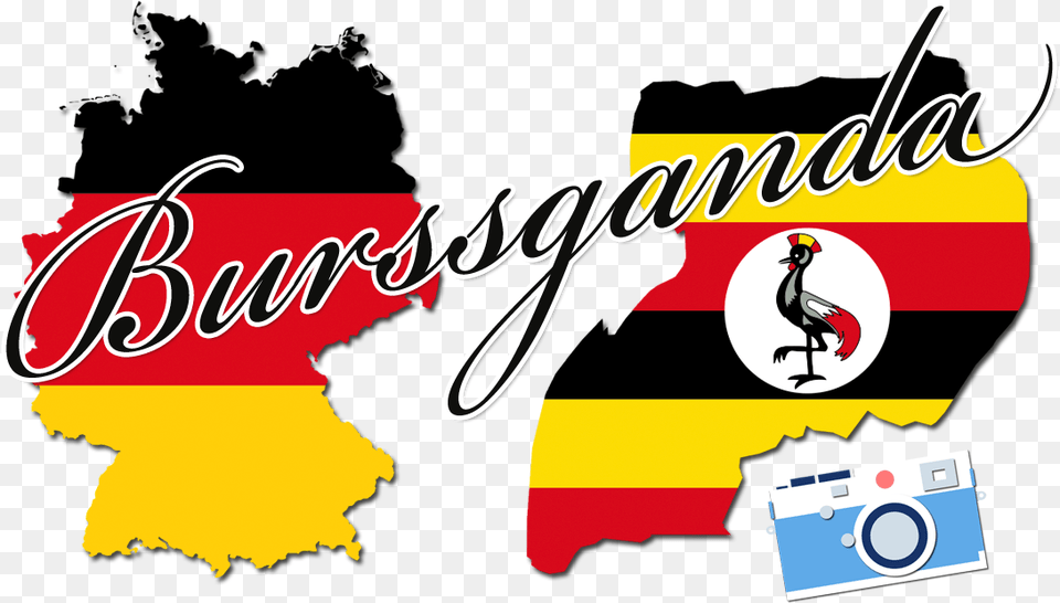 Tobias Weltwaerts In Uganda Germany Flag Map, Logo, Animal, Bird Png