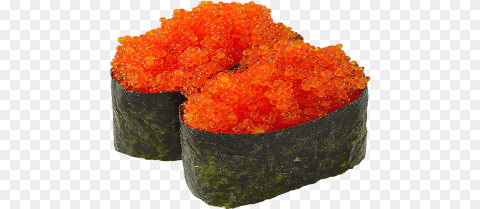 Tobiko Ship Sushi Transparent, Dish, Food, Meal, Grain Png Image