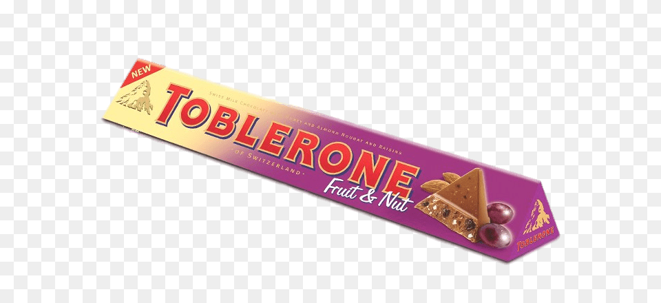 Toblerone Fruit And Nut, Food, Sweets, Ketchup Free Transparent Png