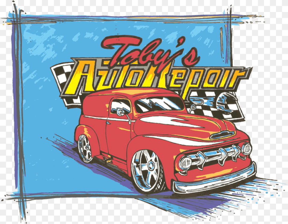 Toby S Auto Repair Classic Car, Book, Comics, Vehicle, Transportation Png Image