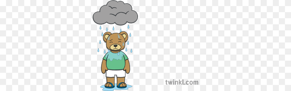 Toby The Teddy Bear With Rain Cloud No Background Soft Toy Cartoon, Animal, Mammal, Wildlife Free Transparent Png