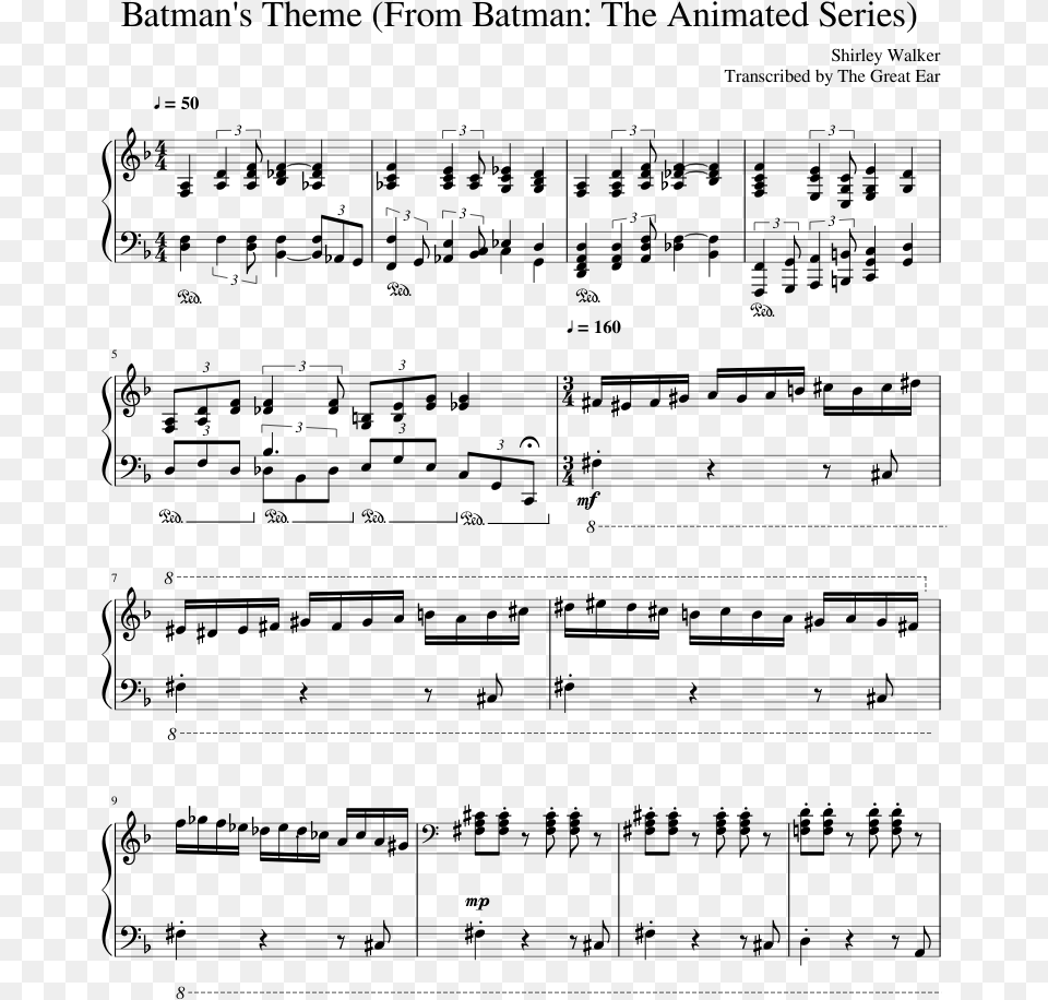 Toccata Paul Mauriat Piano Sheet, Gray Png