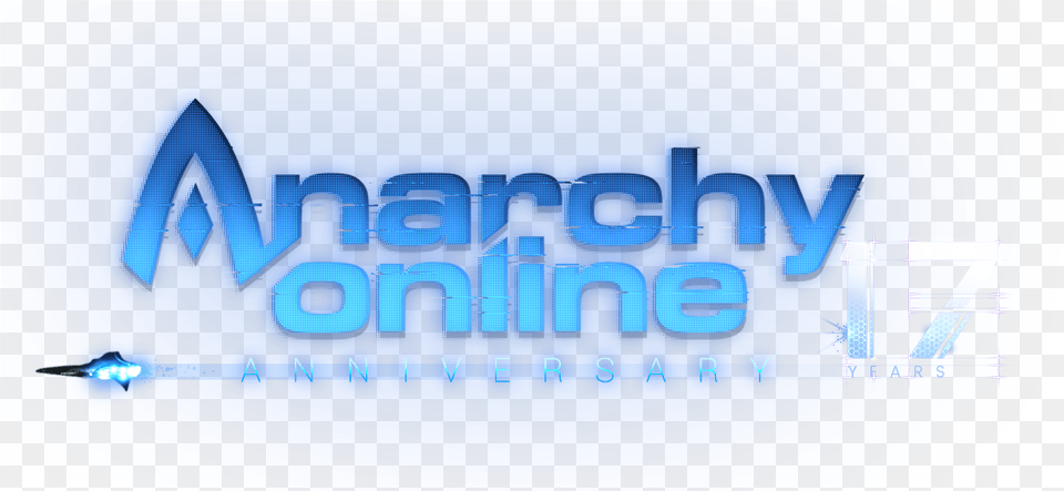 Today Anarchy Online Celebrates Its 17th Year Of Active Electric Blue, Light, Lighting, Logo Free Transparent Png