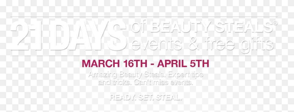 Today Begin39s Ulta39s 21 Days Of Beauty Steals Every Love, Text Free Transparent Png