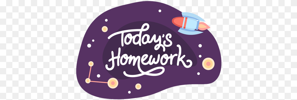 Today Homework Space Sticker Icon Transparent U0026 Svg Calligraphy, Text Free Png Download