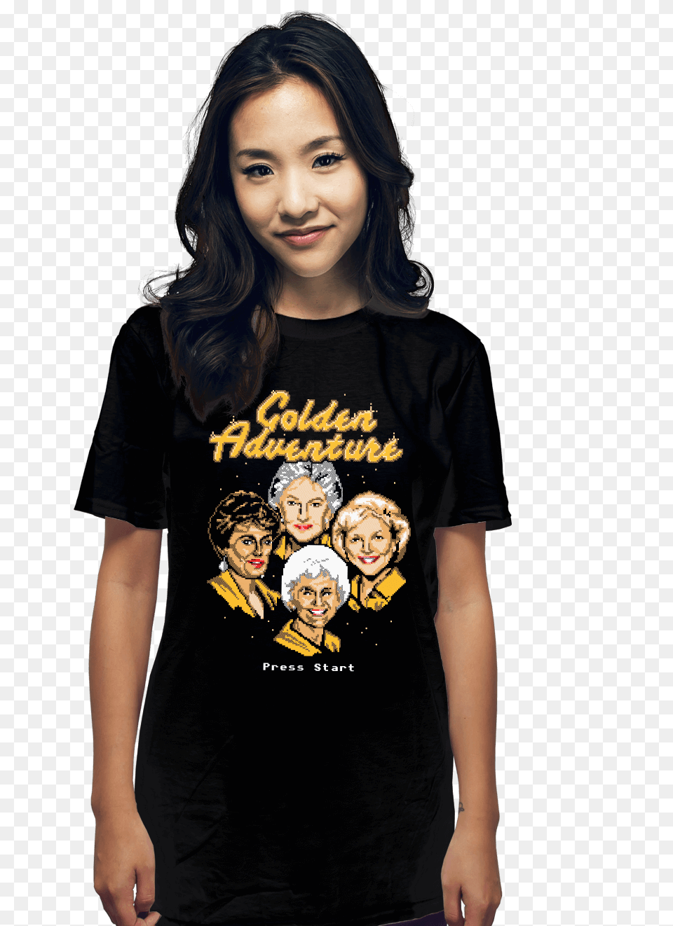 Today Only You Can Buy A Golden Girls Video Game T Shirt, T-shirt, Clothing, Adult, Person Free Transparent Png