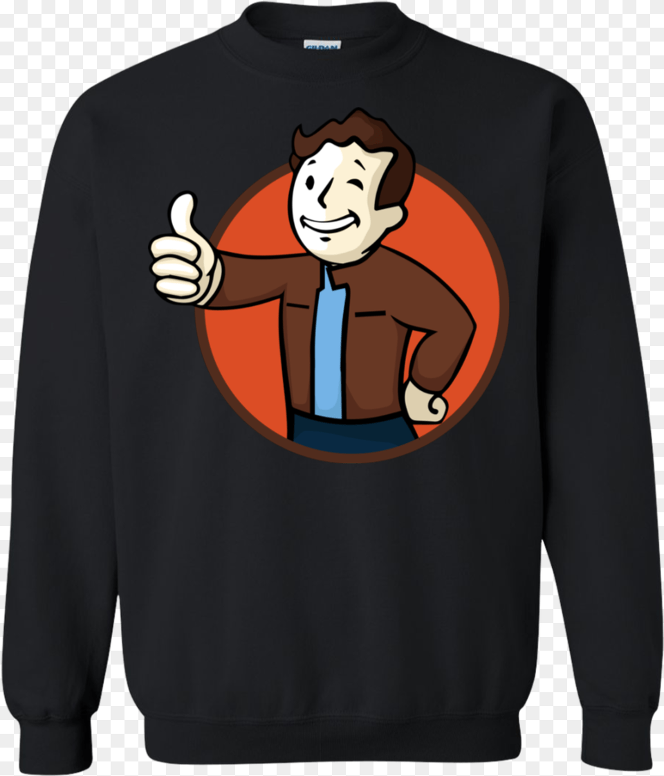 Todd Boy Vault Rpg Video Game Crewneck Pullover Sweatshirt 8 Oz Not Christmas Yule, Long Sleeve, Clothing, Sweater, Sleeve Png Image