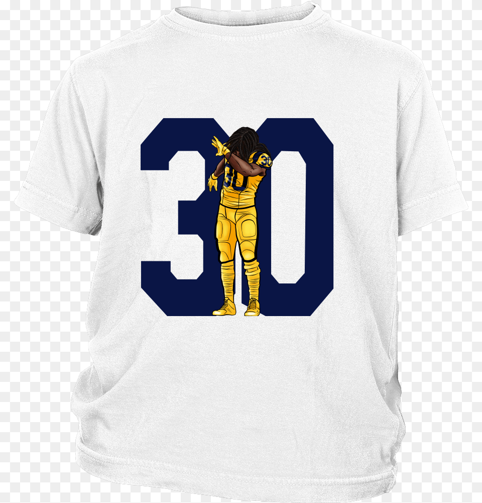 Todd Gurley Dab On Em Active Shirt, T-shirt, Clothing, Person, People Free Png Download
