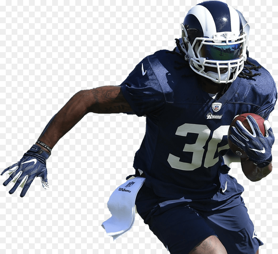 Todd Gurley Download Image Todd Gurley Training Camp, Sport, Playing American Football, Person, Helmet Free Transparent Png