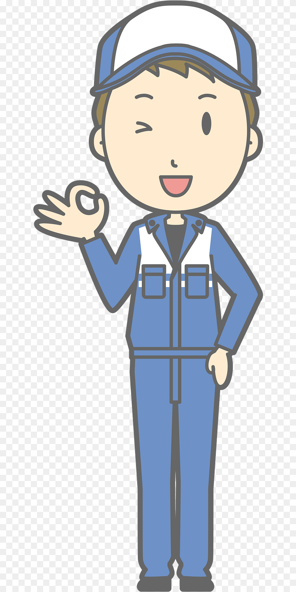 Todd Mechanic Man Is Giving Ok Sign Clipart, Baby, Person, Face, Head Png Image