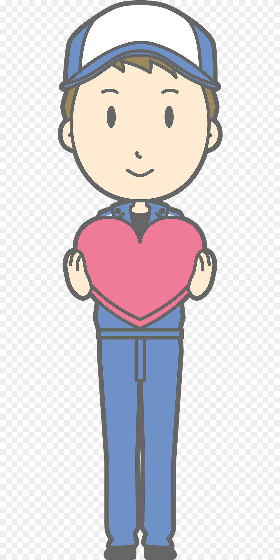 Todd Mechanic Man Is Holding A Red Heart Clipart, Person, Face, Head, Book Png