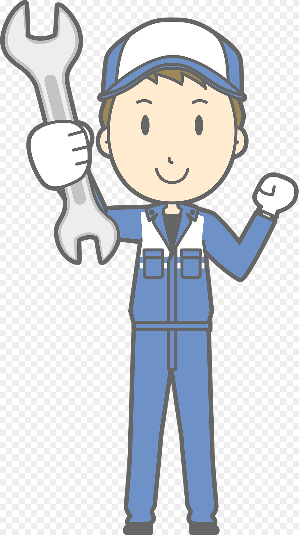 Todd Mechanic Man Is Holding A Wrench Clipart, Baby, Face, Head, Person Png Image