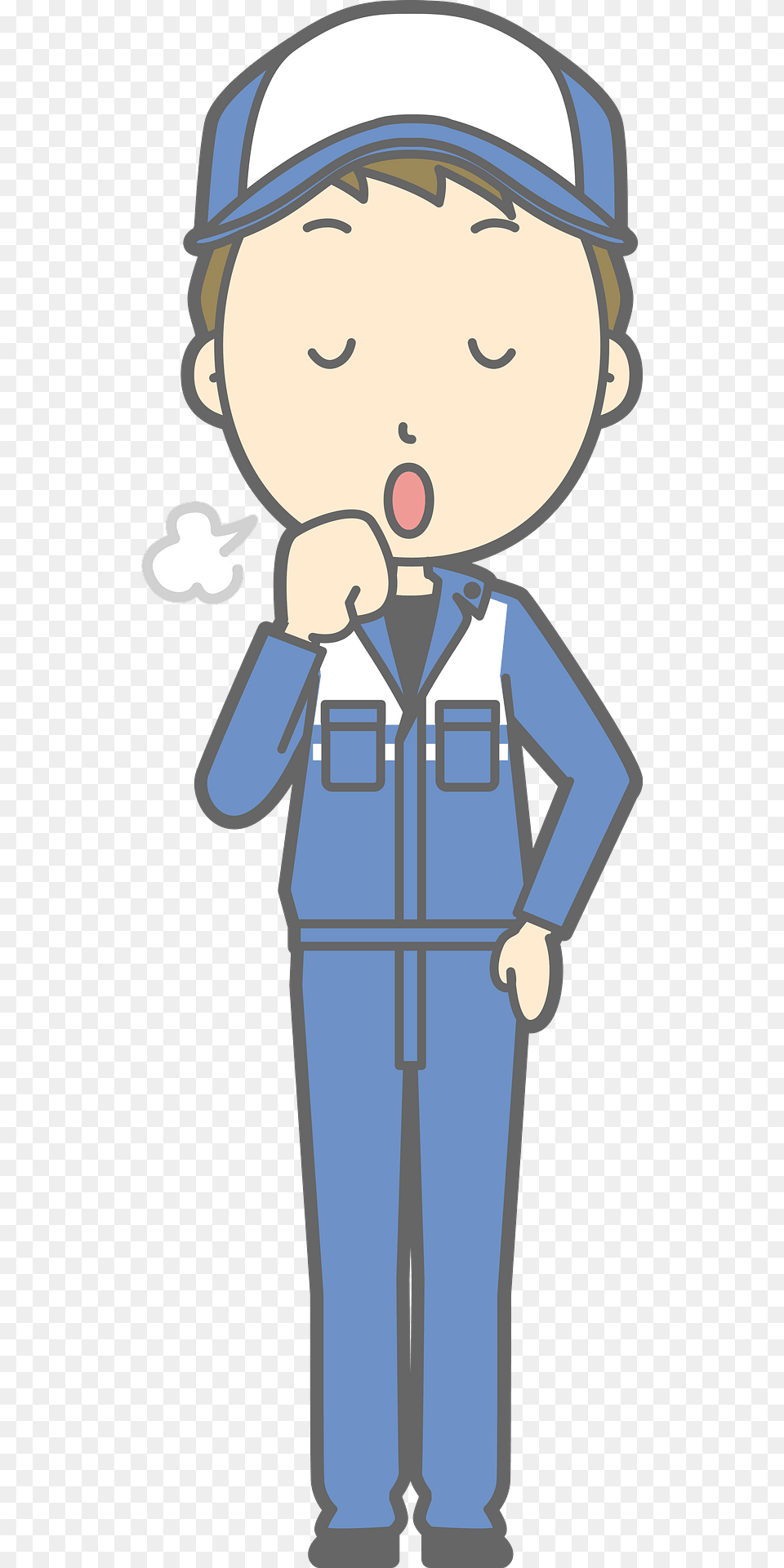 Todd Mechanic Man Is Yawning Clipart, Baby, Person, Face, Head Png Image
