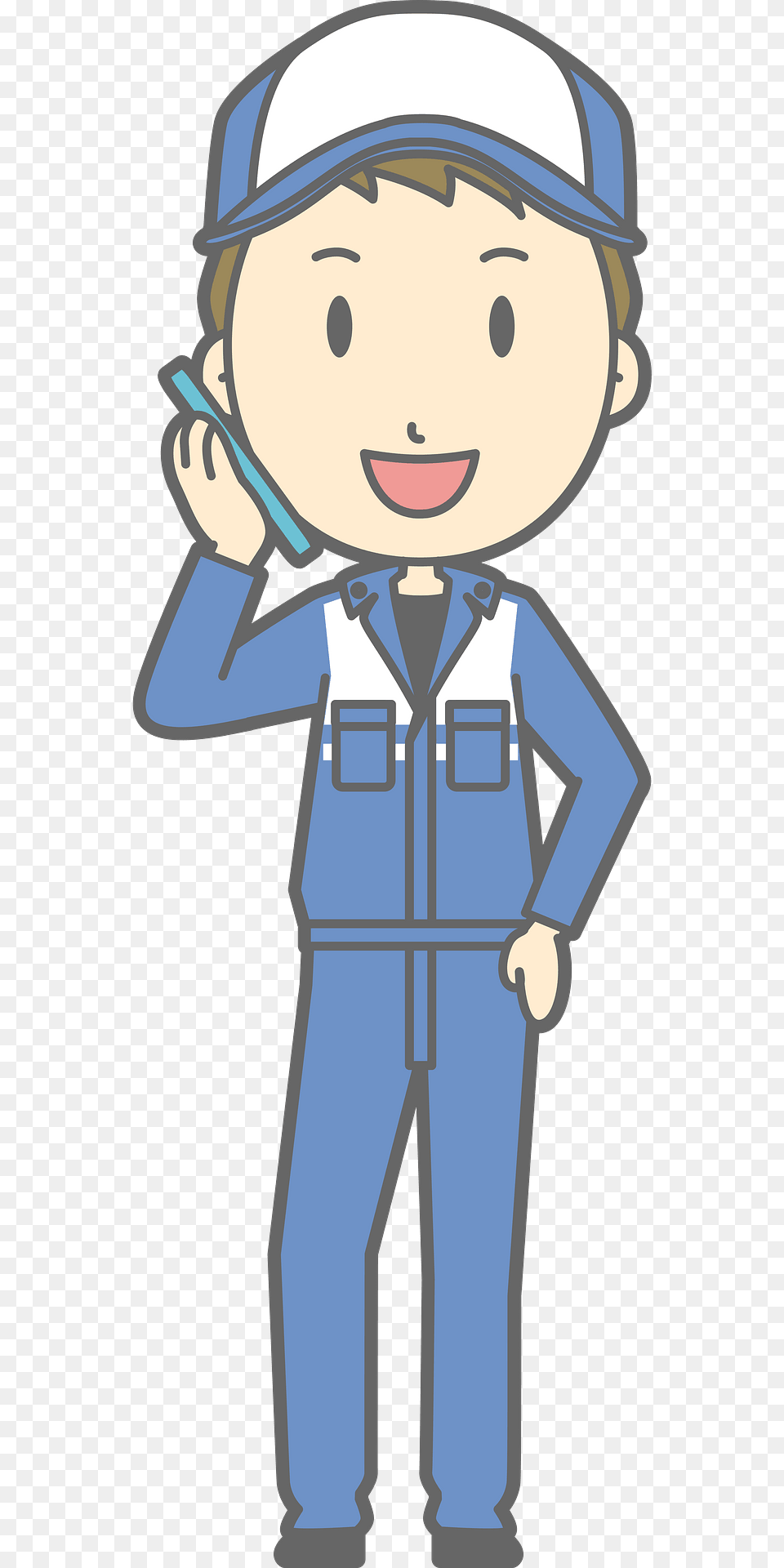 Todd Mechanic Man Mobile Is Talking On The Phone Clipart, Baby, Person, Book, Comics Free Transparent Png