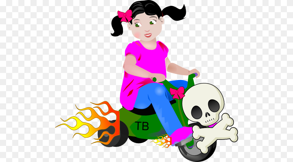 Toddler Clip Art, Baby, Transportation, Person, Motorcycle Png Image