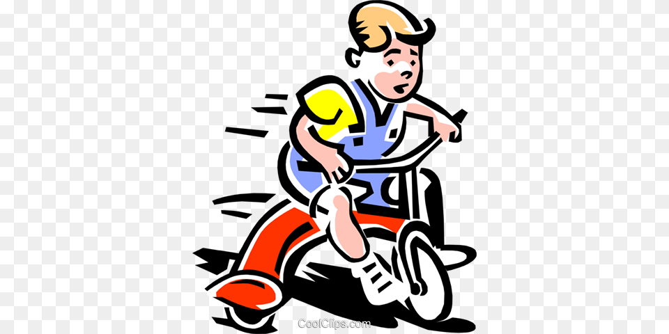 Toddler On Tricycle Royalty Vector Clip Art Illustration, Face, Head, Person, Baby Png