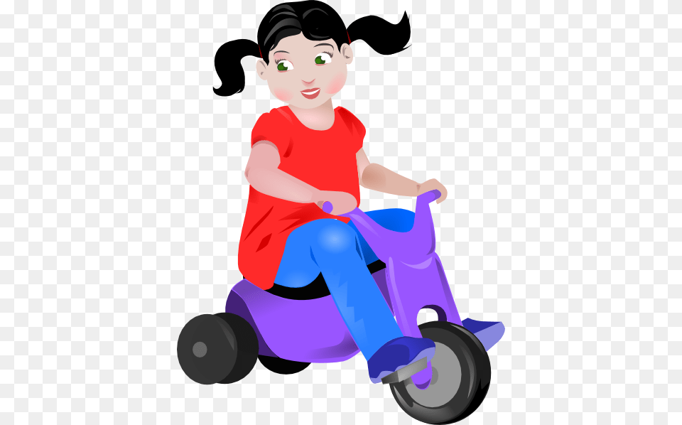 Toddler On Trike Clip Arts For Web, Transportation, Tricycle, Vehicle, Face Png Image