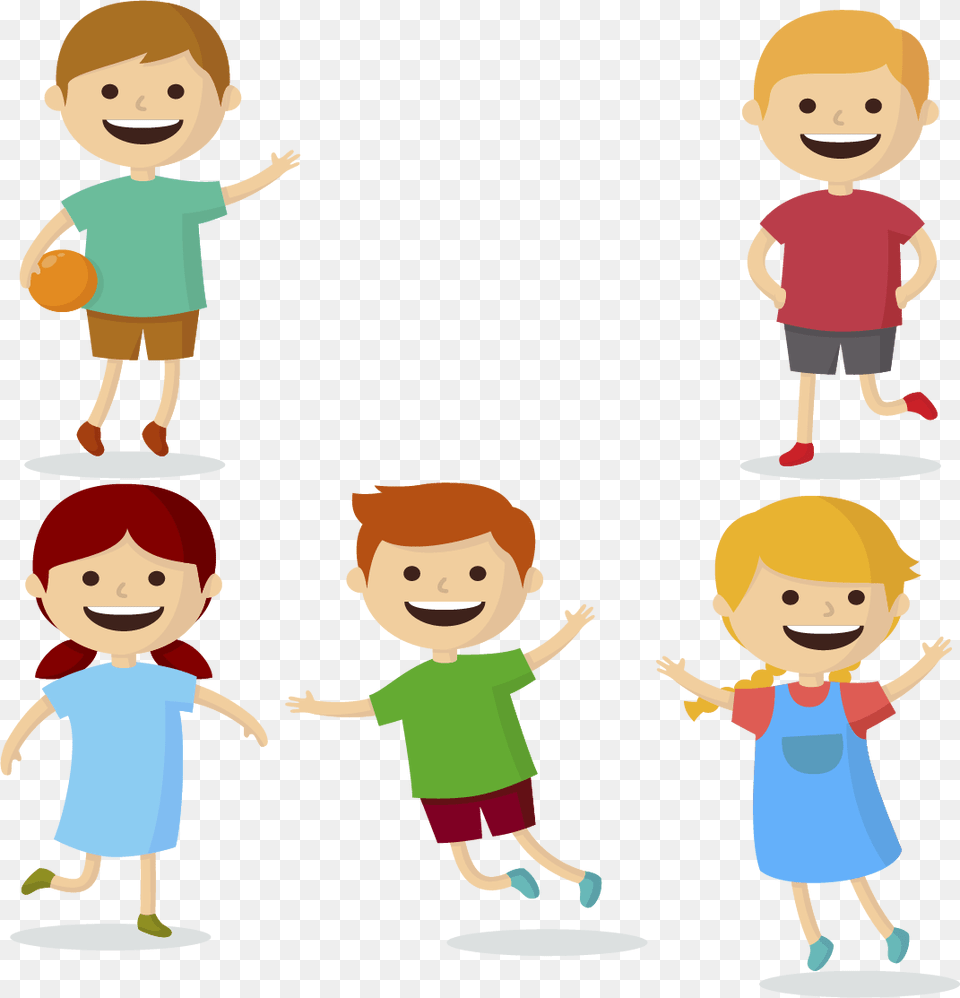 Toddler Vector Child Figure Cartoon, Baby, Person, Face, Head Free Png Download