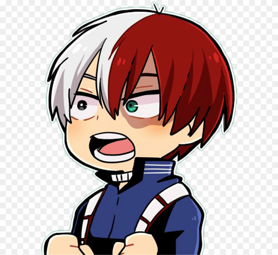 Todorokishouto Todoroki Bnha Shouto Todoroki Stickers, Book, Comics, Publication, Baby Png