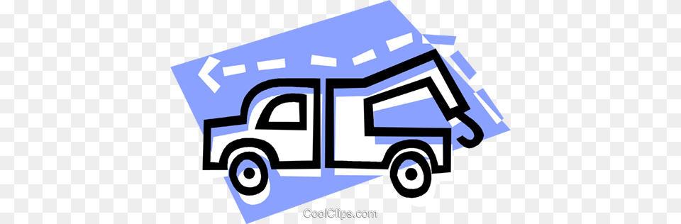Toe Truck Royalty Vector Clip Art Illustration, Moving Van, Transportation, Van, Vehicle Free Transparent Png