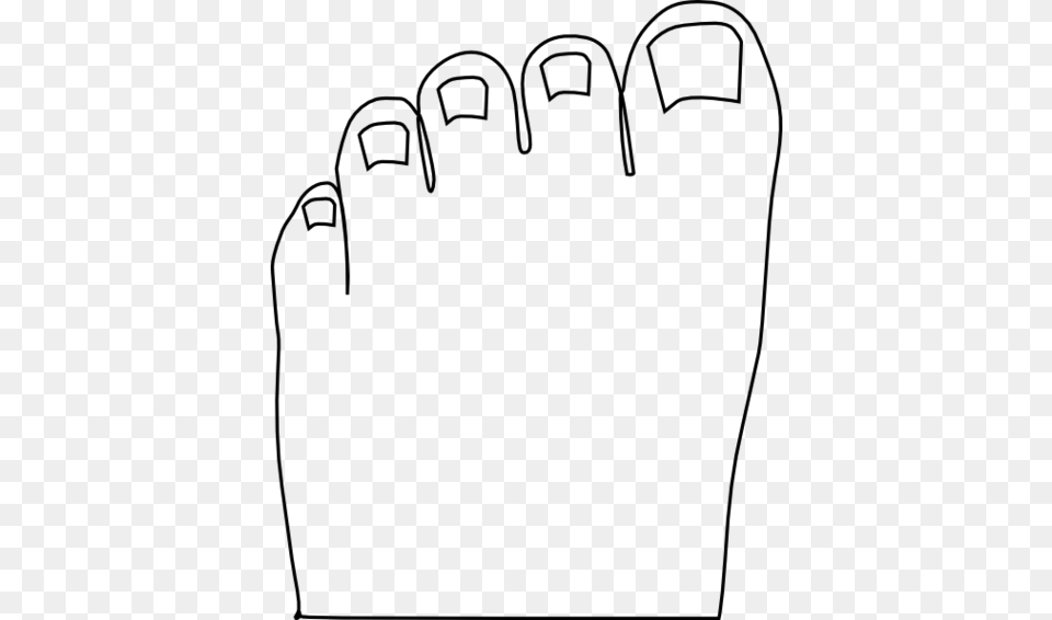 Toes Clipart Look, Gray Free Png