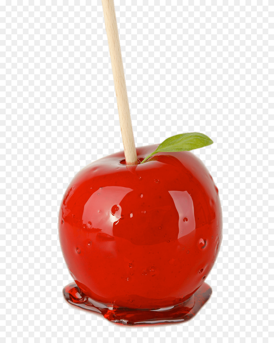 Toffee Apple On A Stick, Food, Fruit, Plant, Produce Free Png