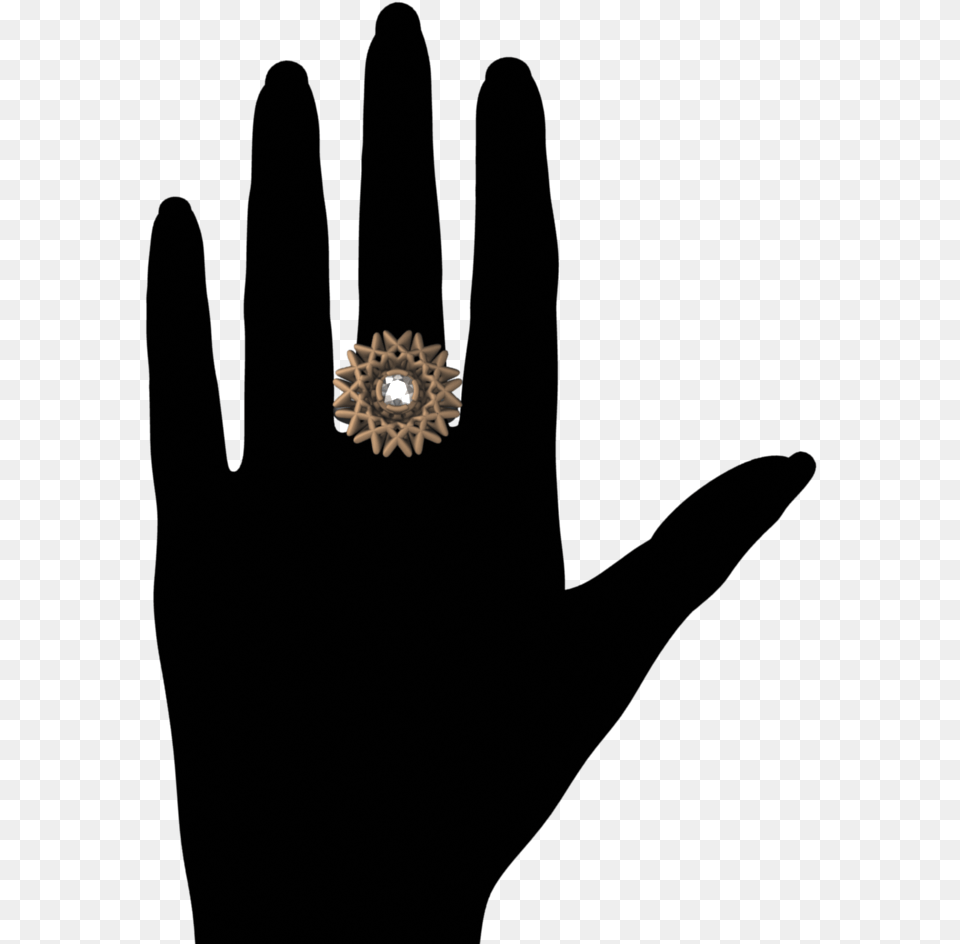 Toffee Med Anise Ring On Hand Ring, Accessories, Diamond, Earring, Gemstone Png Image