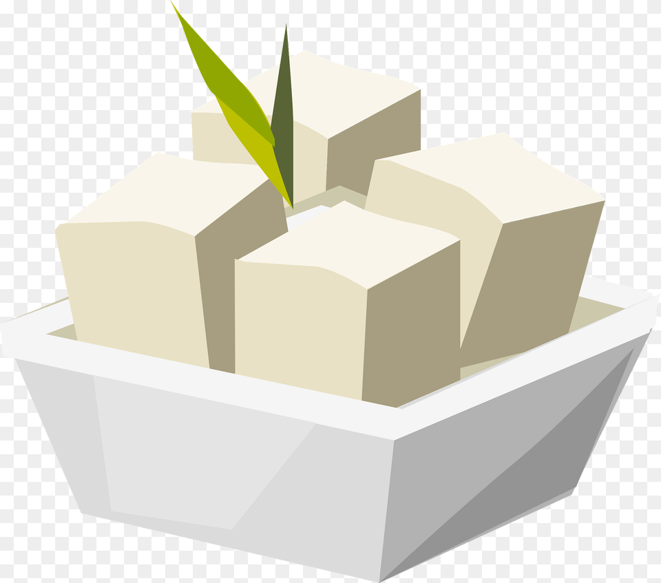 Tofu Cubes In A Dish Clipart, Vase, Pottery, Potted Plant, Planter Free Png