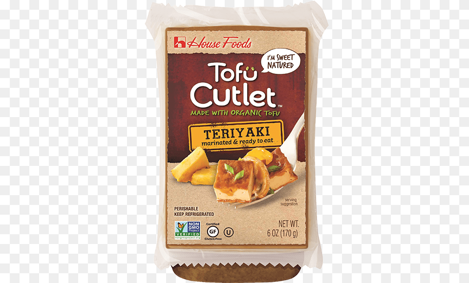 Tofu Cutlet Teriyaki House Brand Tofu Cutlet, Food, Lunch, Meal, Advertisement Free Png