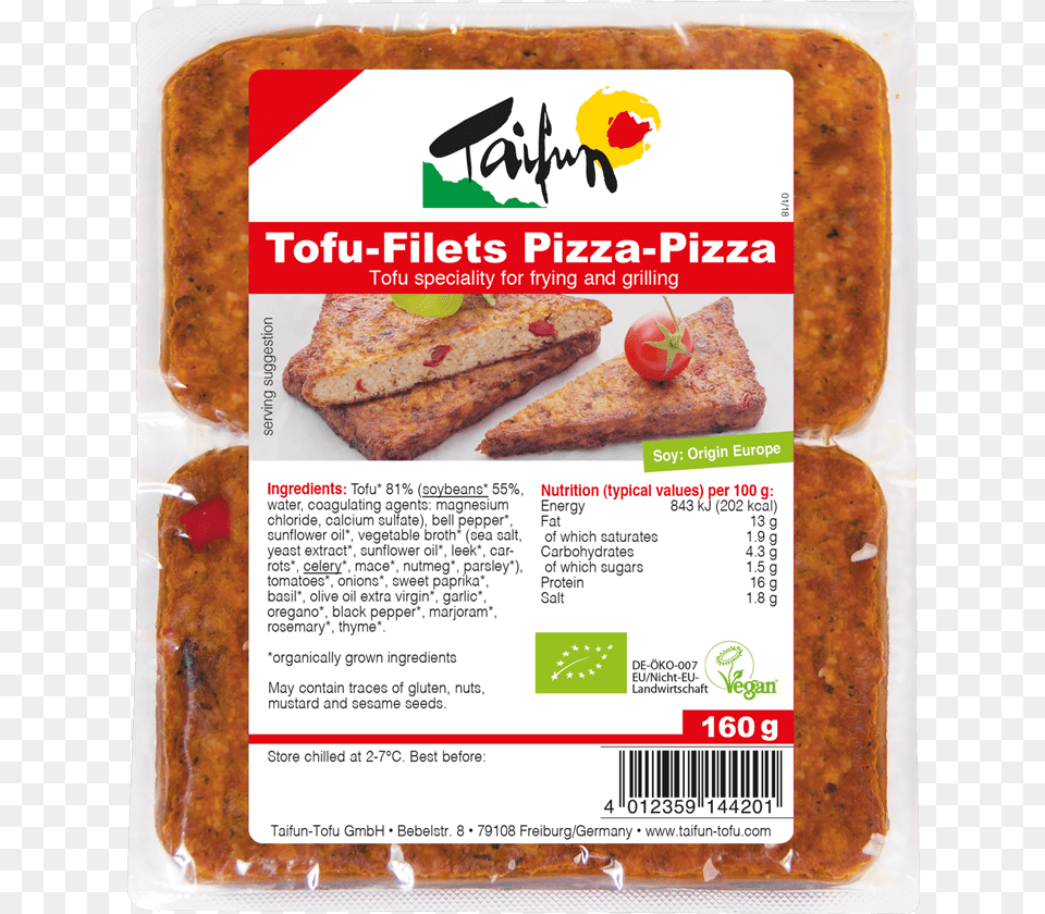 Tofu Filets Pizza Pizza Tofu Pizza Taifun, Food, Lunch, Meal, Bread Png Image