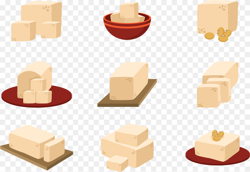 Tofu Ikoner Vektor Tofu Vector Png