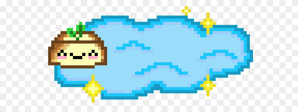 Tofu On Cloud Pixel Art Maker Png Image