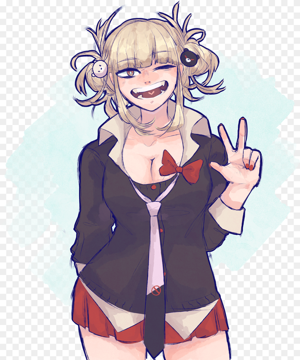 Toga Dressed As Junko Cartoon, Publication, Book, Comics, Person Free Png