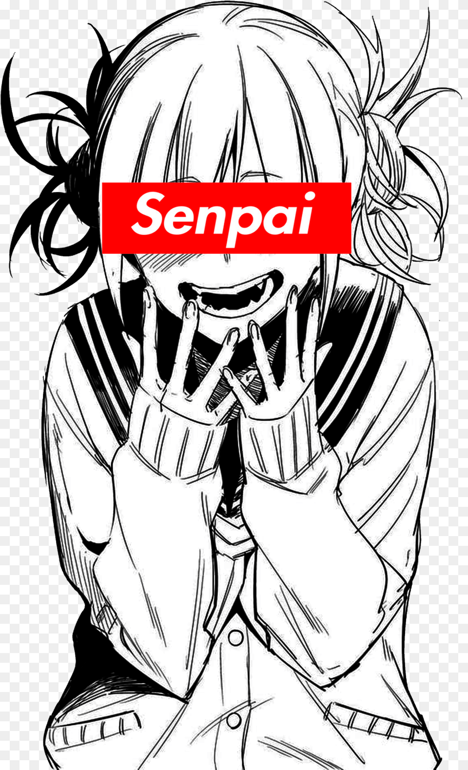 Toga Himiko Waifu Clipart Himiko Toga Black And White, Book, Comics, Manga, Publication Png Image