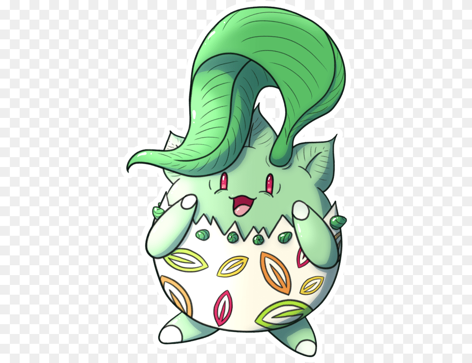 Togepi Chikorita Combo For Arika The Togepi Hey, Baby, Person, Art, Pattern Free Png Download
