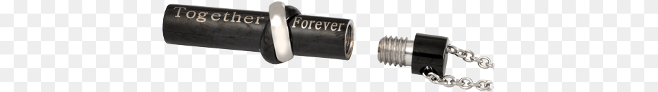 Together Forever Black Titanium Cylinder Shown With Electrical Connector Png