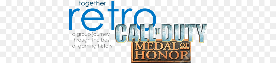 Together Retro Game Club Call Of Duty Medal Of Honor, Book, License Plate, Publication, Transportation Free Transparent Png
