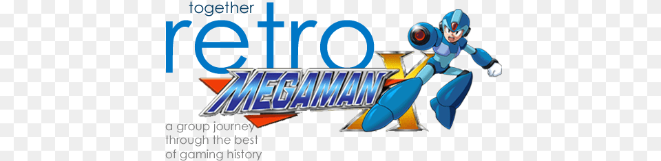 Together Retro Game Club Mega Man X, Book, Comics, Publication, Helmet Free Png Download